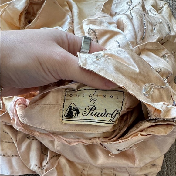 Vintage 1930’s/40’s Original by Rudolf Silk Beaded Multi-Tier Dress - Picture 11 of 13